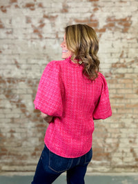 THML Jessa Tweed Top-FINAL SALE