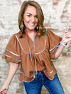 Reeves Colorblock Trim Top