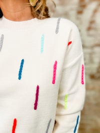 THML Teague Multi Color Knit Sweater