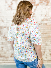 Caraway Floral Print Top