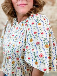 Caraway Floral Print Top