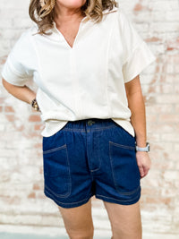 Foster Denim High Waisted Shorts