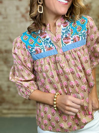 THML Izabella Floral Top