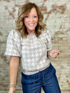 Kobi Velvet Contrast Band Top