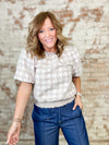Kobi Velvet Contrast Band Top