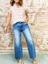 Beth High Rise Crop Wide Jeans