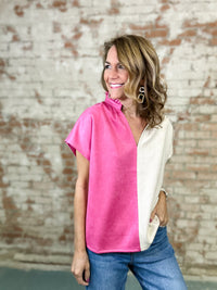 THML Blush & Sand Top