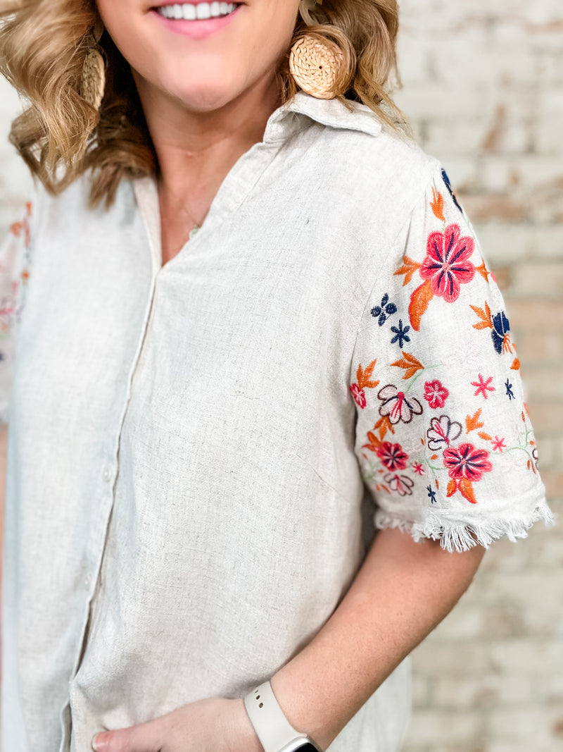 Gianna Embroidered Top