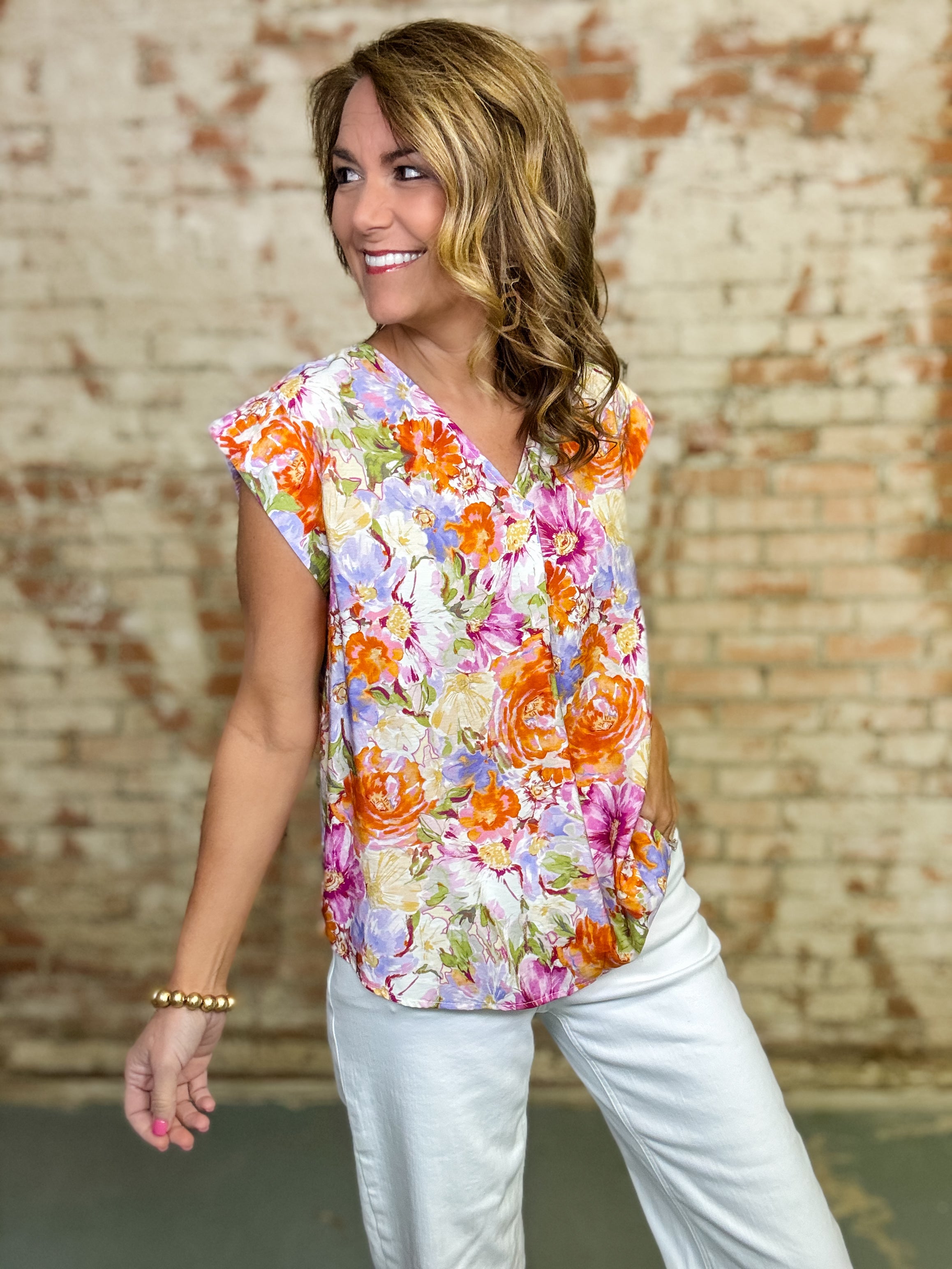Benson Floral Print Top