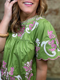 THML Brynnlee Embroidered Top