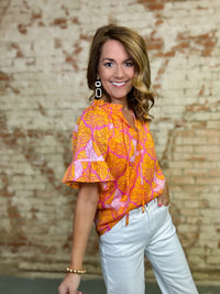 Jaidy Tropical Print Top