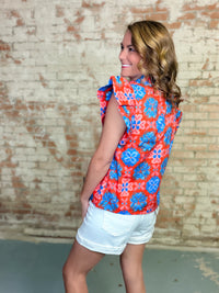 THML Edin Ruffle Sleeve Top