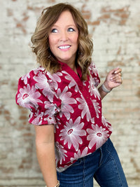 Betty Floral Embroidered Top