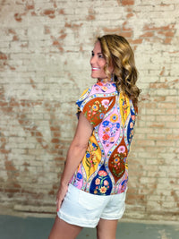 THML Kien Smocked Collar Top