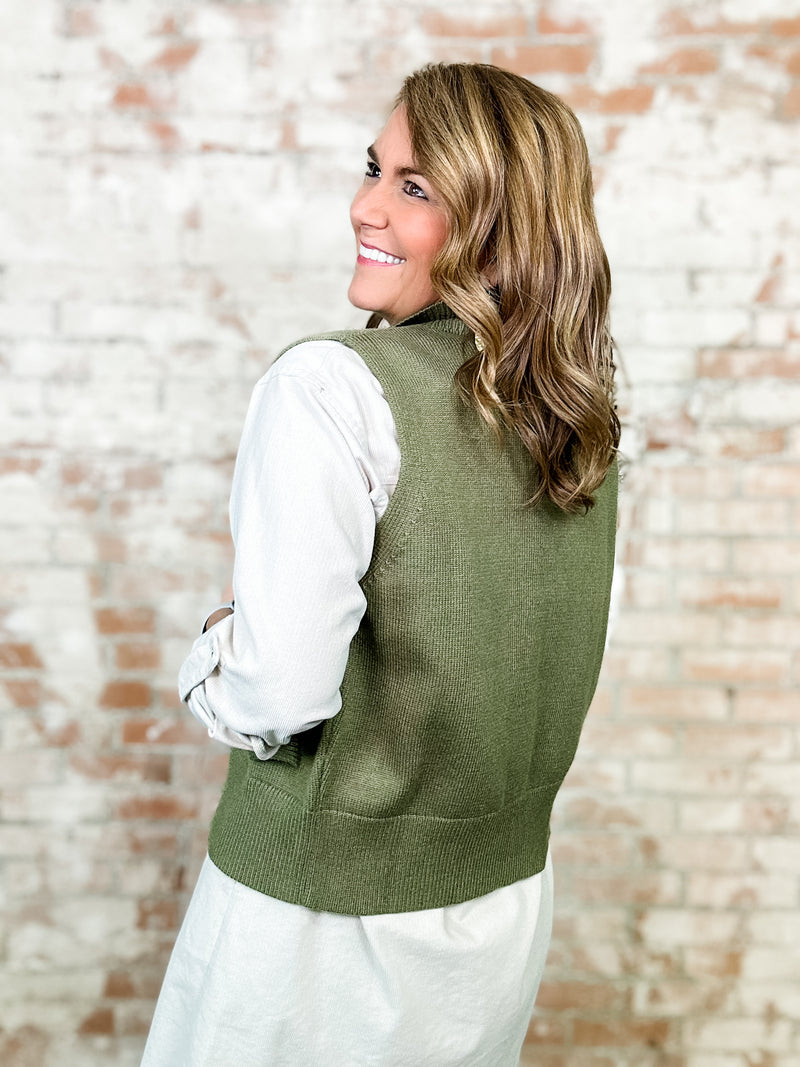 THML Palmetto Zip Up Sweater Vest