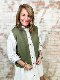 THML Palmetto Zip Up Sweater Vest