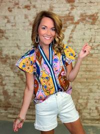 THML Kien Smocked Collar Top