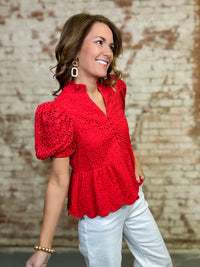 Kason Eyelet Top