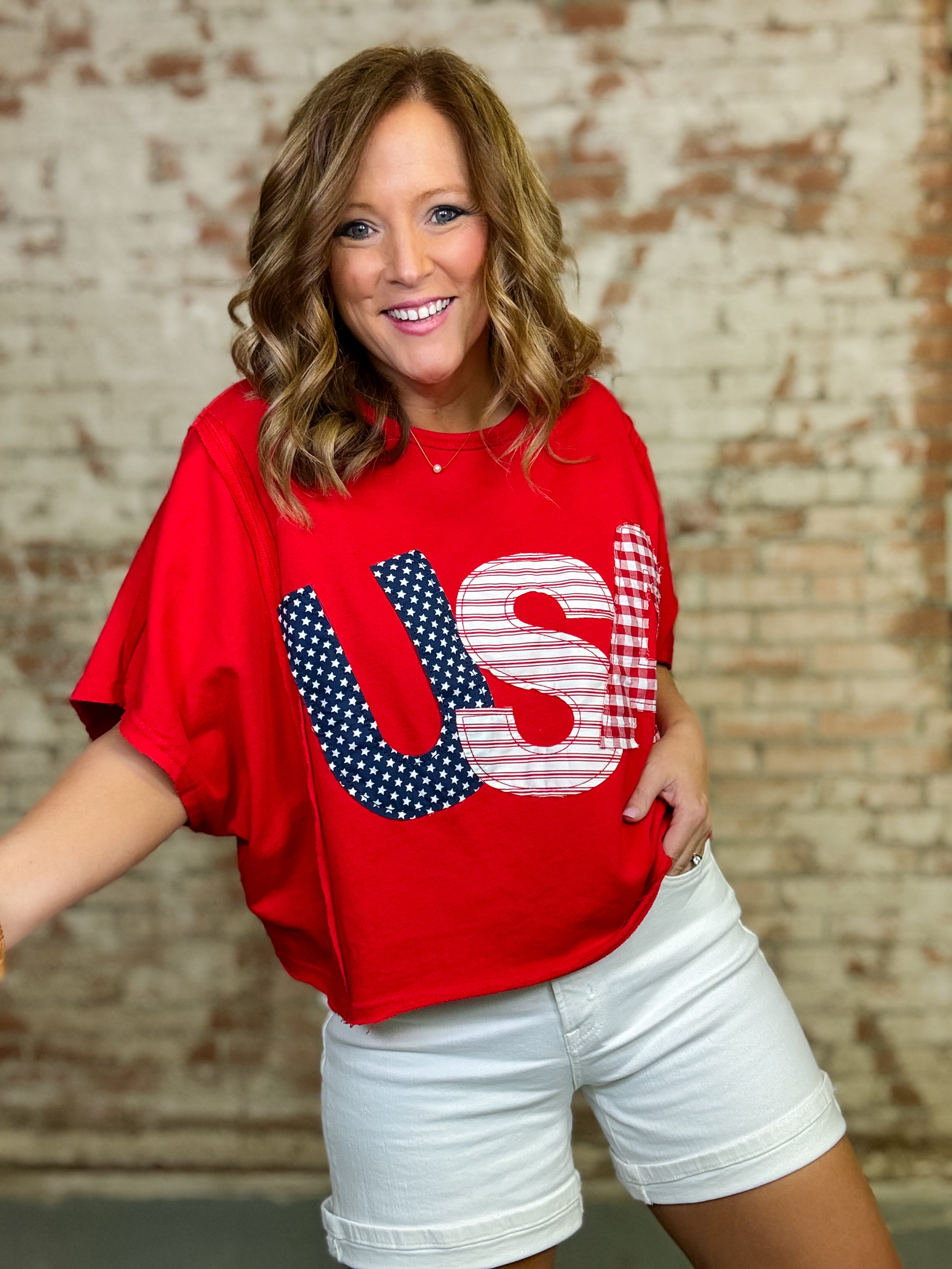 Liberty USA Patch Top