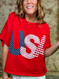 Liberty USA Patch Top
