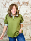 Colquitt Knit Puff Sleeve Top