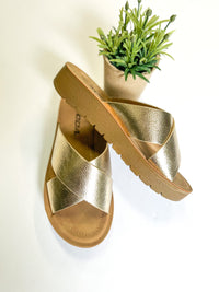 Lucy Gold Sandal