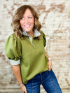 Colquitt Knit Puff Sleeve Top