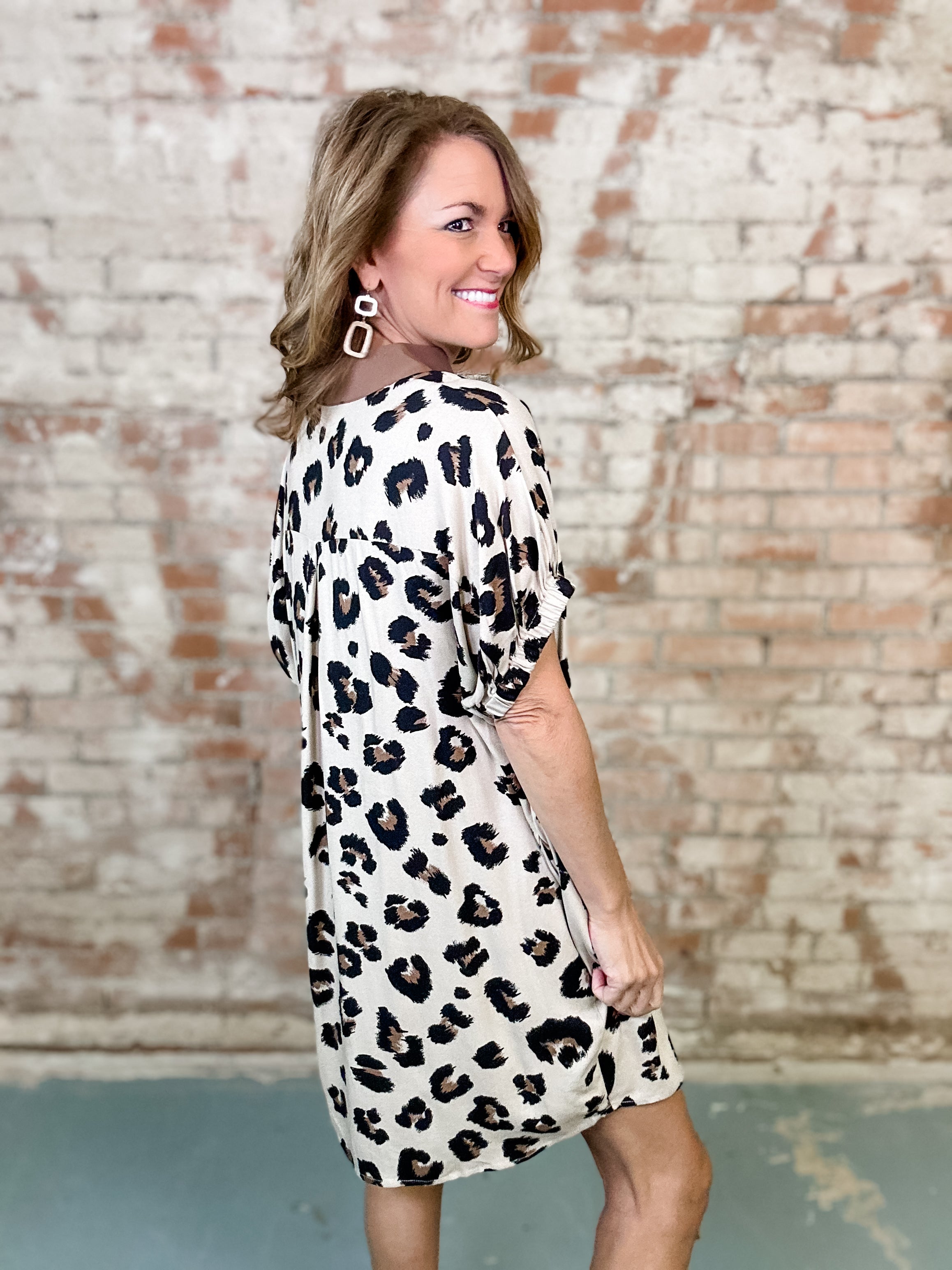 Ara Leopard Print Dress