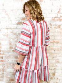 Dana Stripe Linen Dress