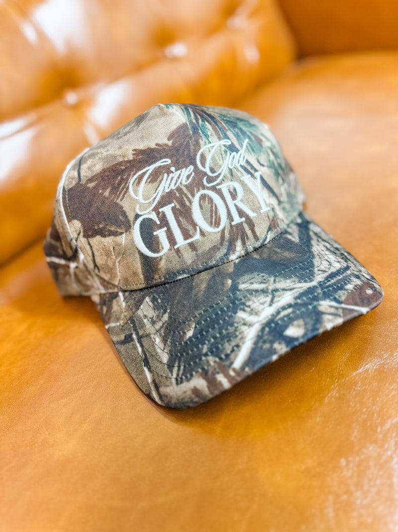 Give God Glory Camo Cap