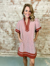 Cinnamon Stripe Dress