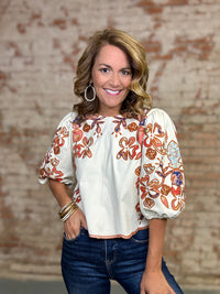 THML Beatrix Puff Sleeve Top