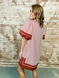 Cinnamon Stripe Dress