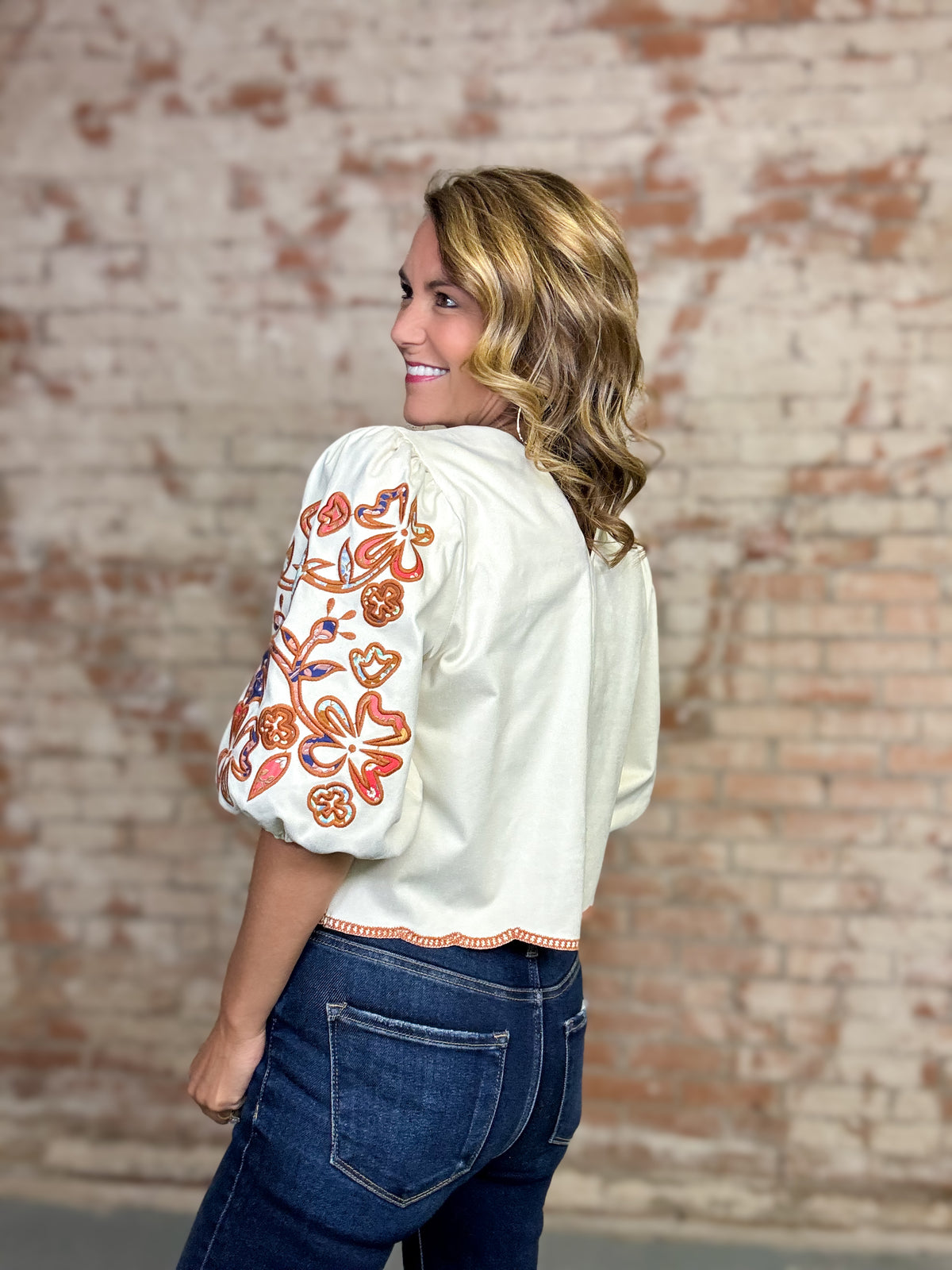THML Beatrix Puff Sleeve Top