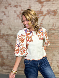THML Beatrix Puff Sleeve Top