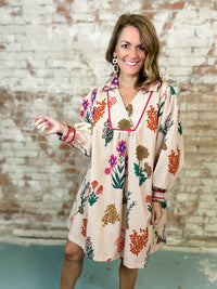 Jessica Floral Collared Dress