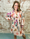Jessica Floral Collared Dress