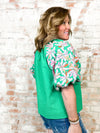 THML Missy Embroidered Button Front Top-FINAL SALE