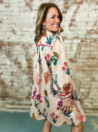 Jessica Floral Collared Dress