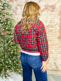 Stewart Plaid Quilted Jacket