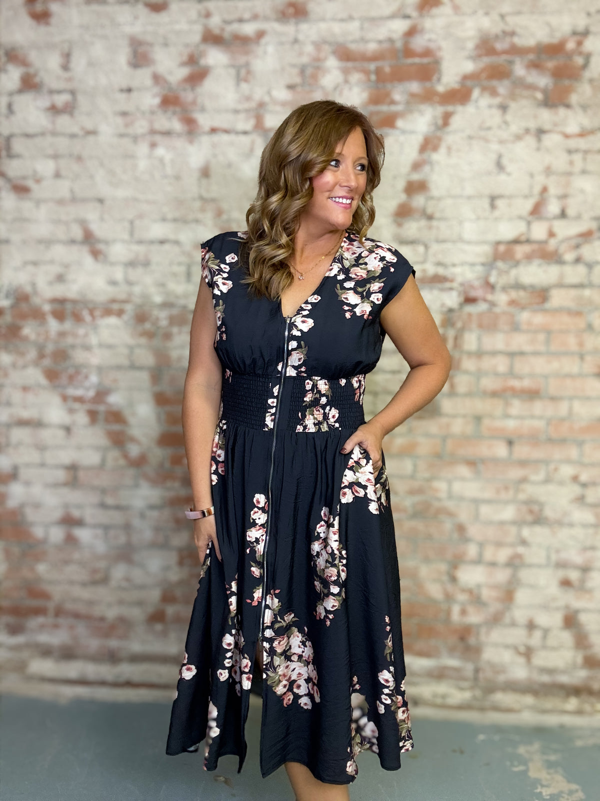 THML Braelyn Floral Dress