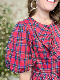 Bella Plaid Ruffle Top
