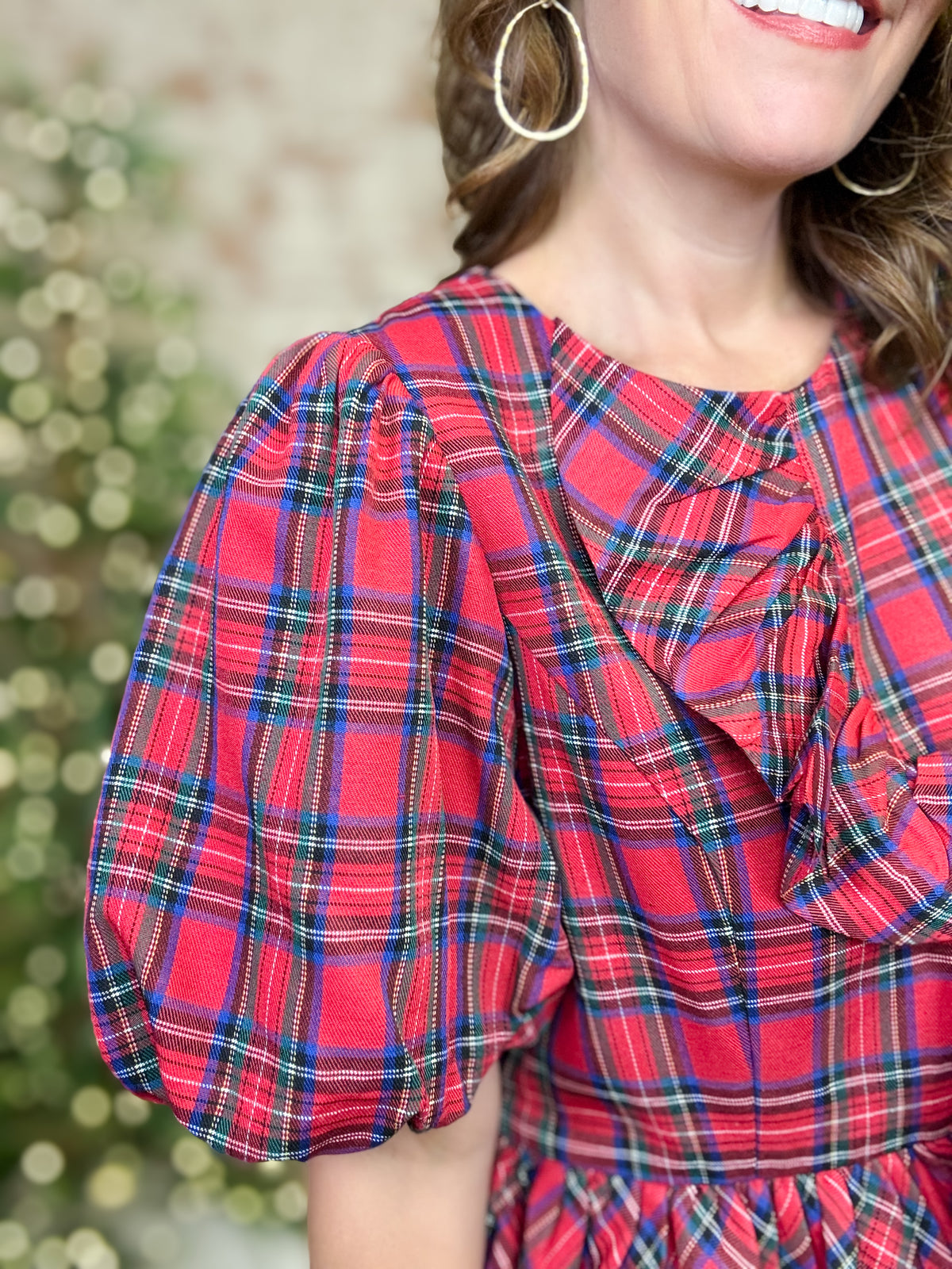 Bella Plaid Ruffle Top