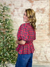 Bella Plaid Ruffle Top