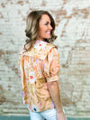 Cynthia Floral Button Up Top