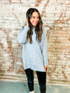 THML Sidney Heather Grey Long Sweater