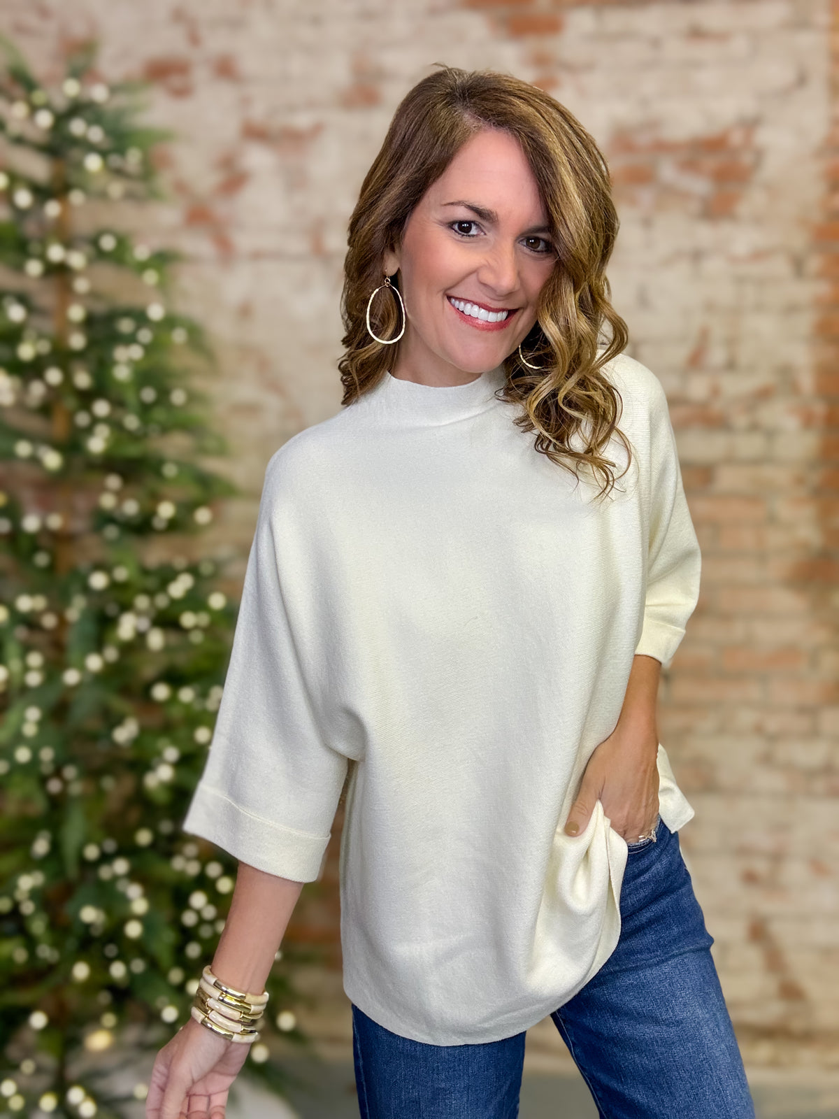 Comet Mock Neck Sweater