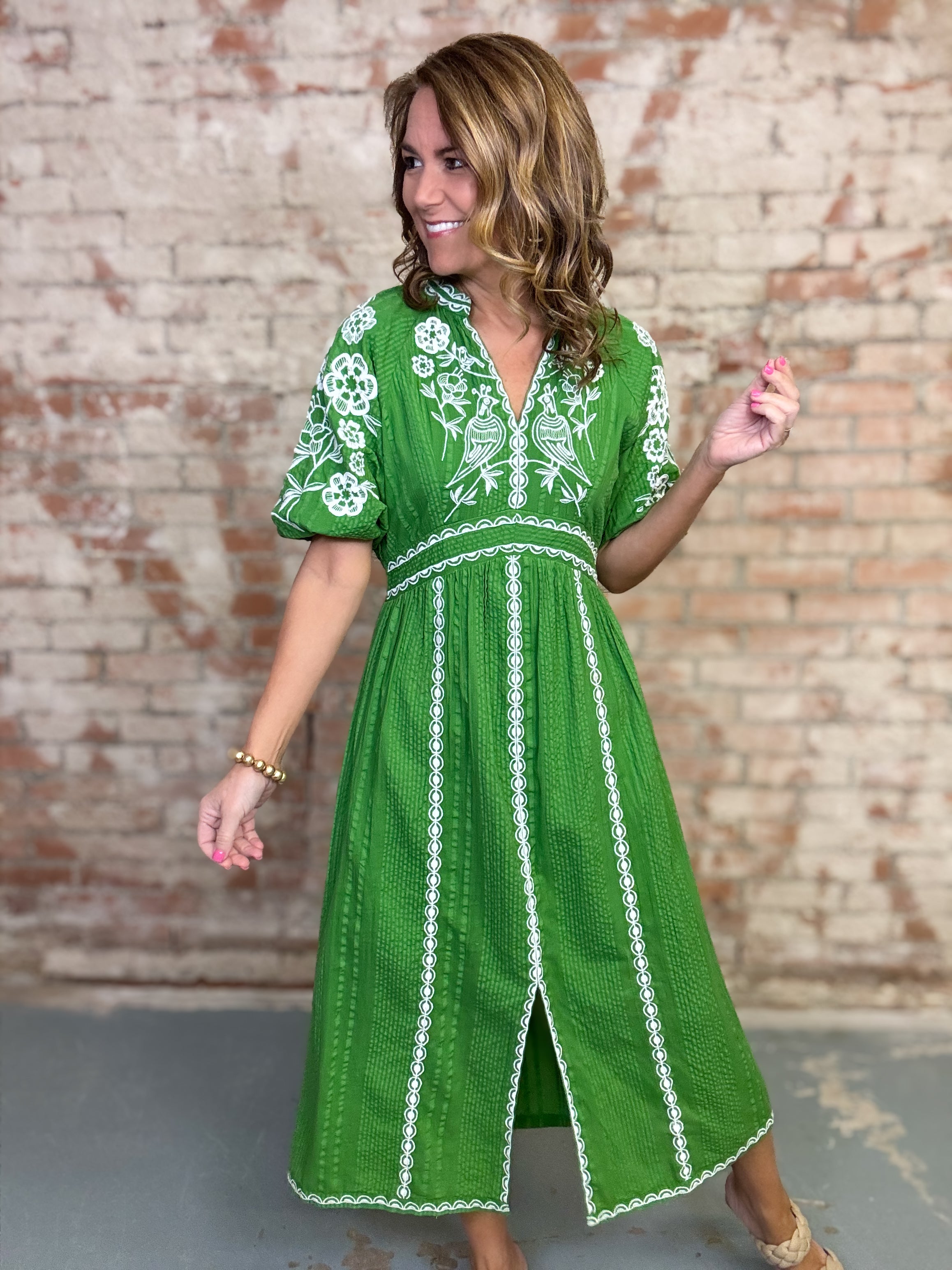 thml dress THML Laurel Embroidered Dress – abeccagrace