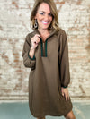 Coffe Waffle Knit Dress