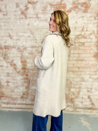 Kye Whipstitch Cardigan Coat